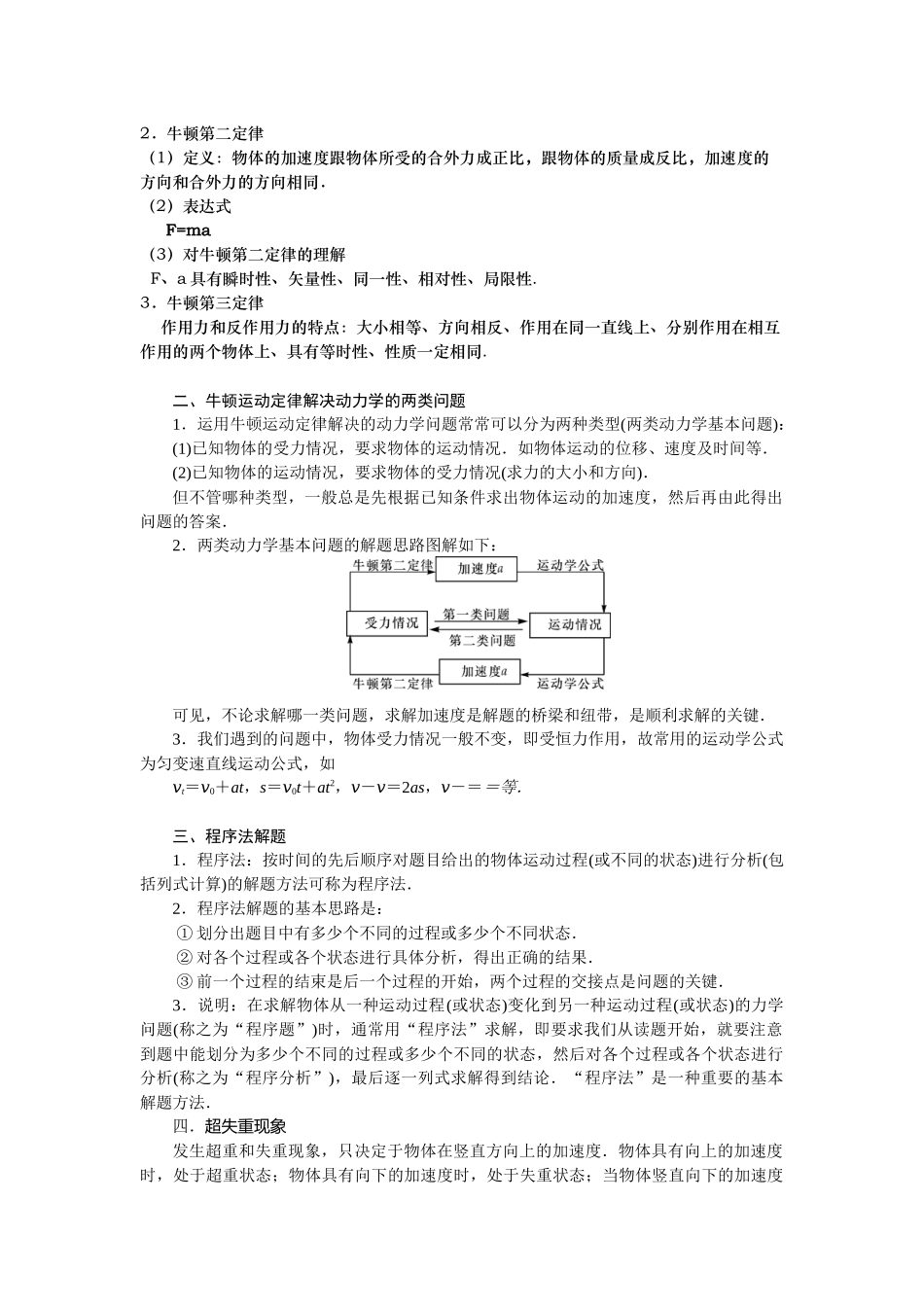 第十三讲 牛顿定律复习（1）学生版.docx_第2页