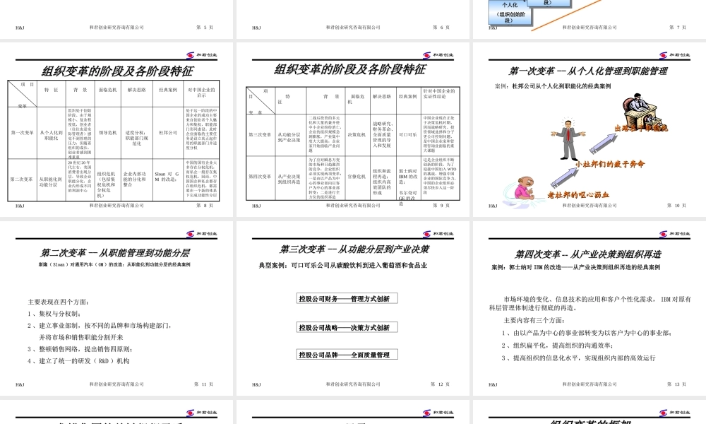 和君创业 - 龙蟒集团组织变革思路.ppt
