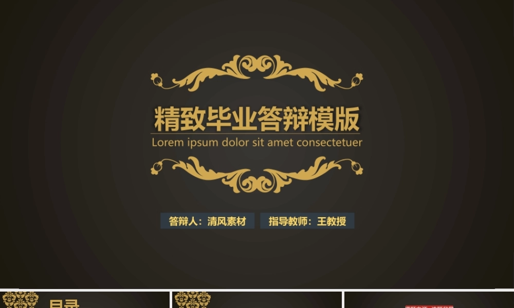 精致毕业答辩PPT模版——亮亮图文旗舰店.ppt