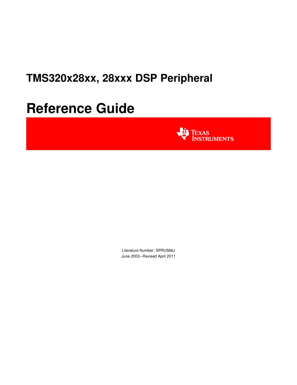 TMS320x28xx, 28xxx DSP Peripherals Reference Guide (1).pdf_第1页