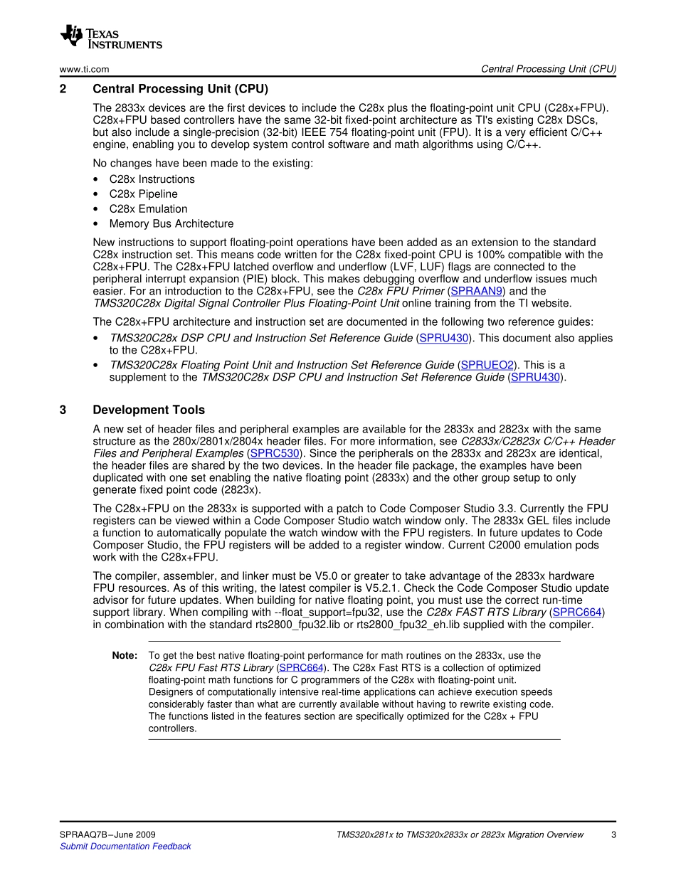 TMS320x281x to TMS320x2833x or 2823x Migration Overview (1).pdf_第3页