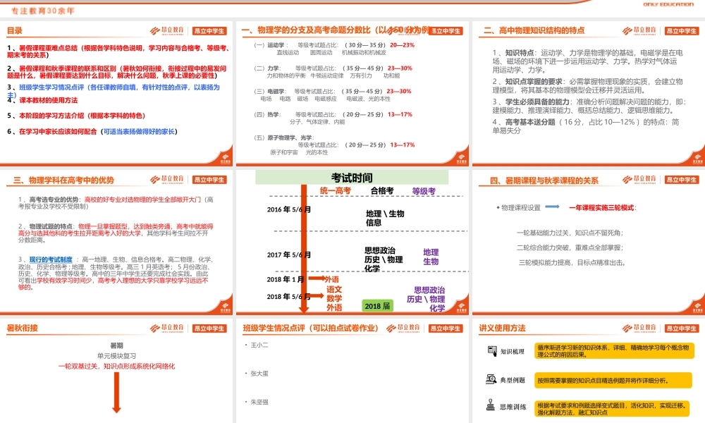 高三物理暑期家长会-陈未.pptx