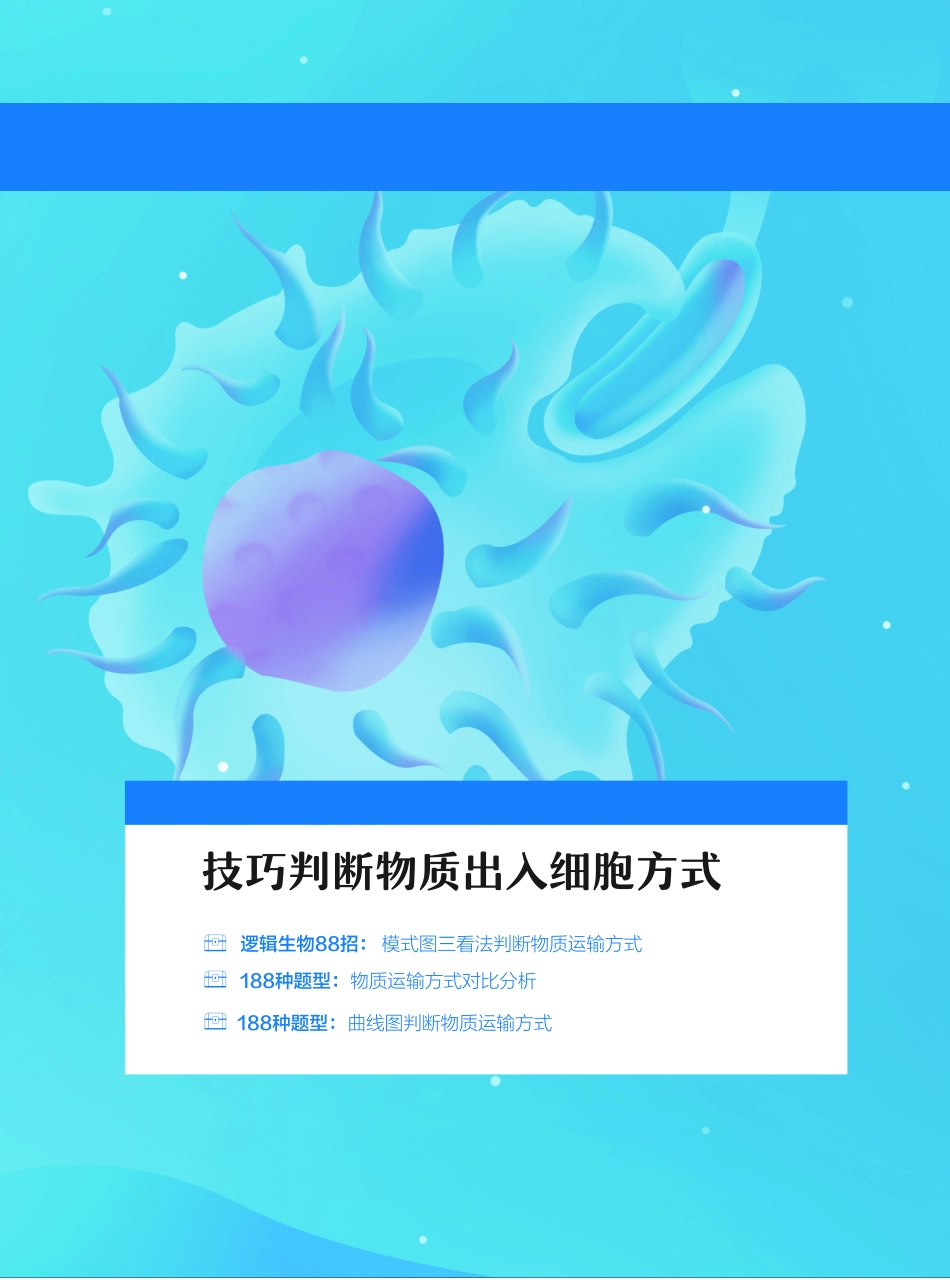 高一尖端讲义-7.技巧判断物质出入细胞方式.pdf_第2页