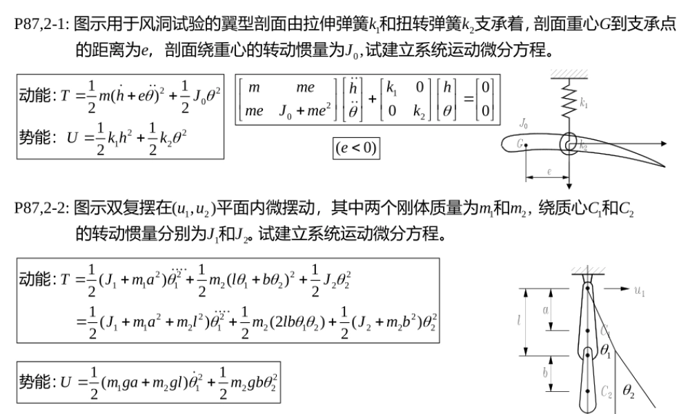 胡海岩+机械振动基础课后习题解答_第2章习题.ppt