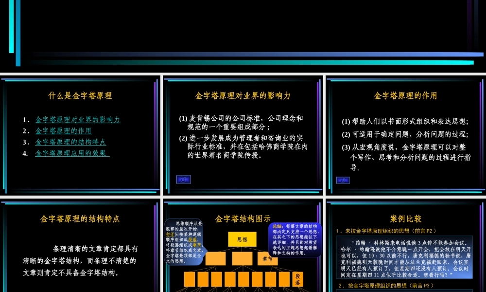 金字塔原理培训演示教材.ppt