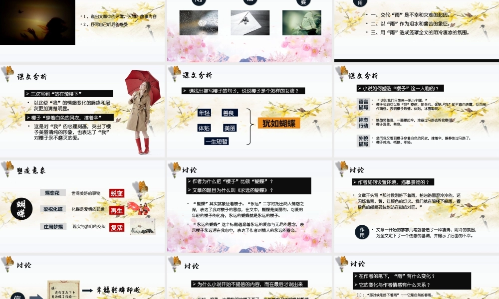 陈启佑《永远的蝴蝶》课件.pptx