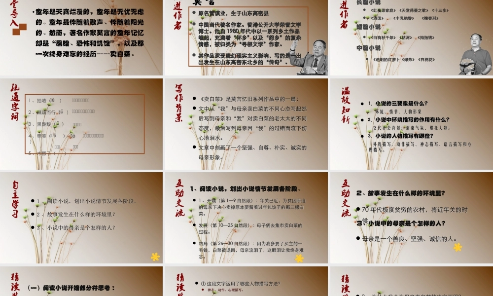 莫言《卖白菜》.ppt