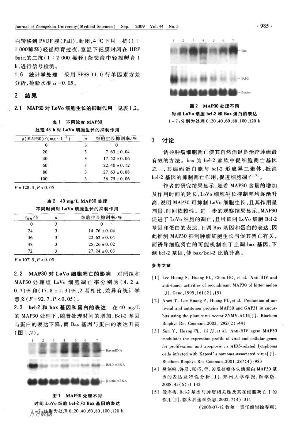 苦瓜蛋白MAP30对大肠癌细胞株LoVo细胞生长及凋亡的影响.pdf_第3页