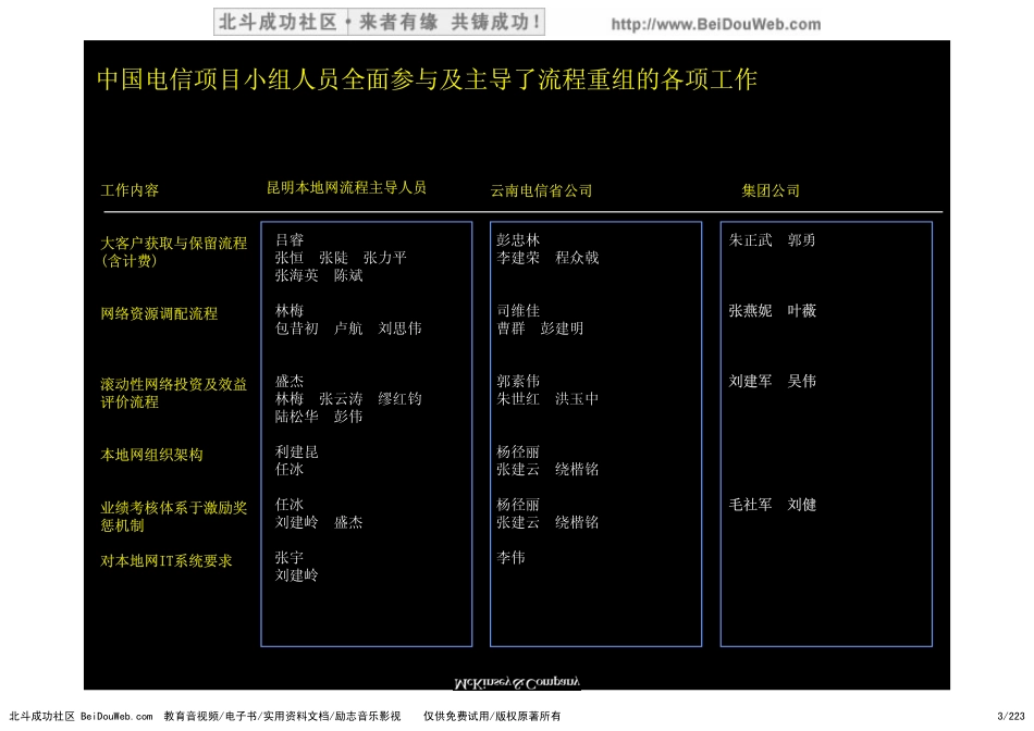 麦肯锡中国电信流程再造方案(1).pdf_第3页