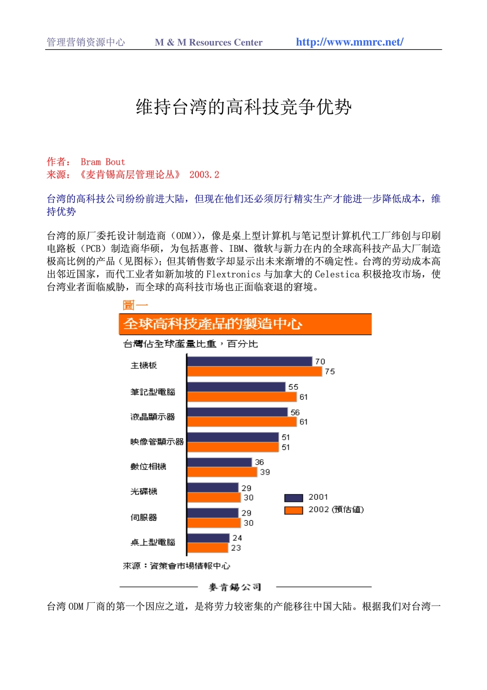 维持台湾的高科技竞争优势(1).pdf_第1页