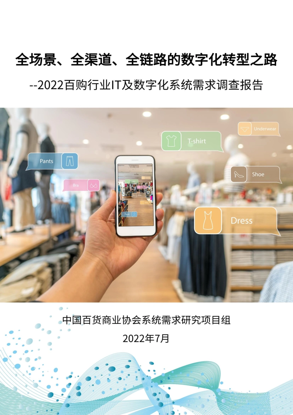 中国百货业协会：2022百购行业IT及数字化系统需求调查报告(1).pdf_第1页