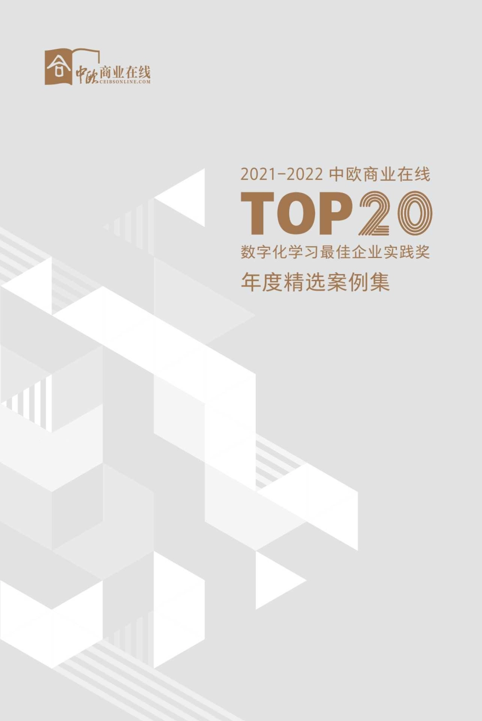 中欧商业在线：2021-2022 TOP20数字化学习最佳企业实践奖年度精选案例集(1).pdf_第1页