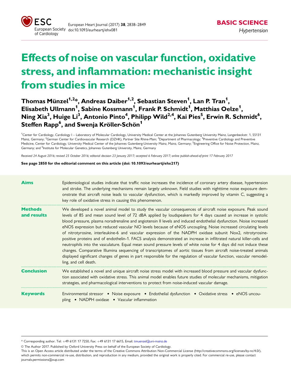 2017-Munzel-Effects of noise on vascular funct.pdf_第1页