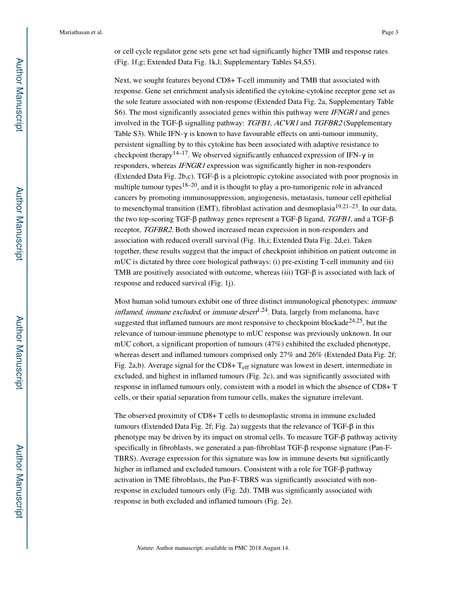 2018-Mariathasan-TGFbeta attenuates tumour res.pdf_第3页