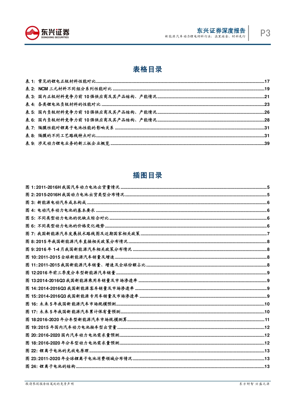新能源汽车动力锂电材料行业深度报告：浪里淘金材料先行（43页）.pdf_第3页