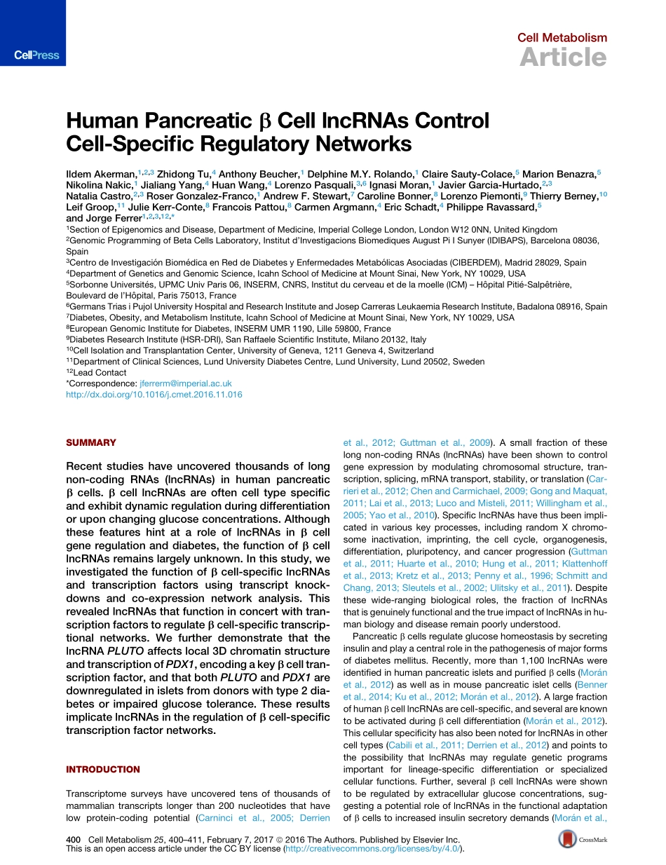 2017-Akerman-Human Pancreatic beta Cell lncRNA.pdf_第2页