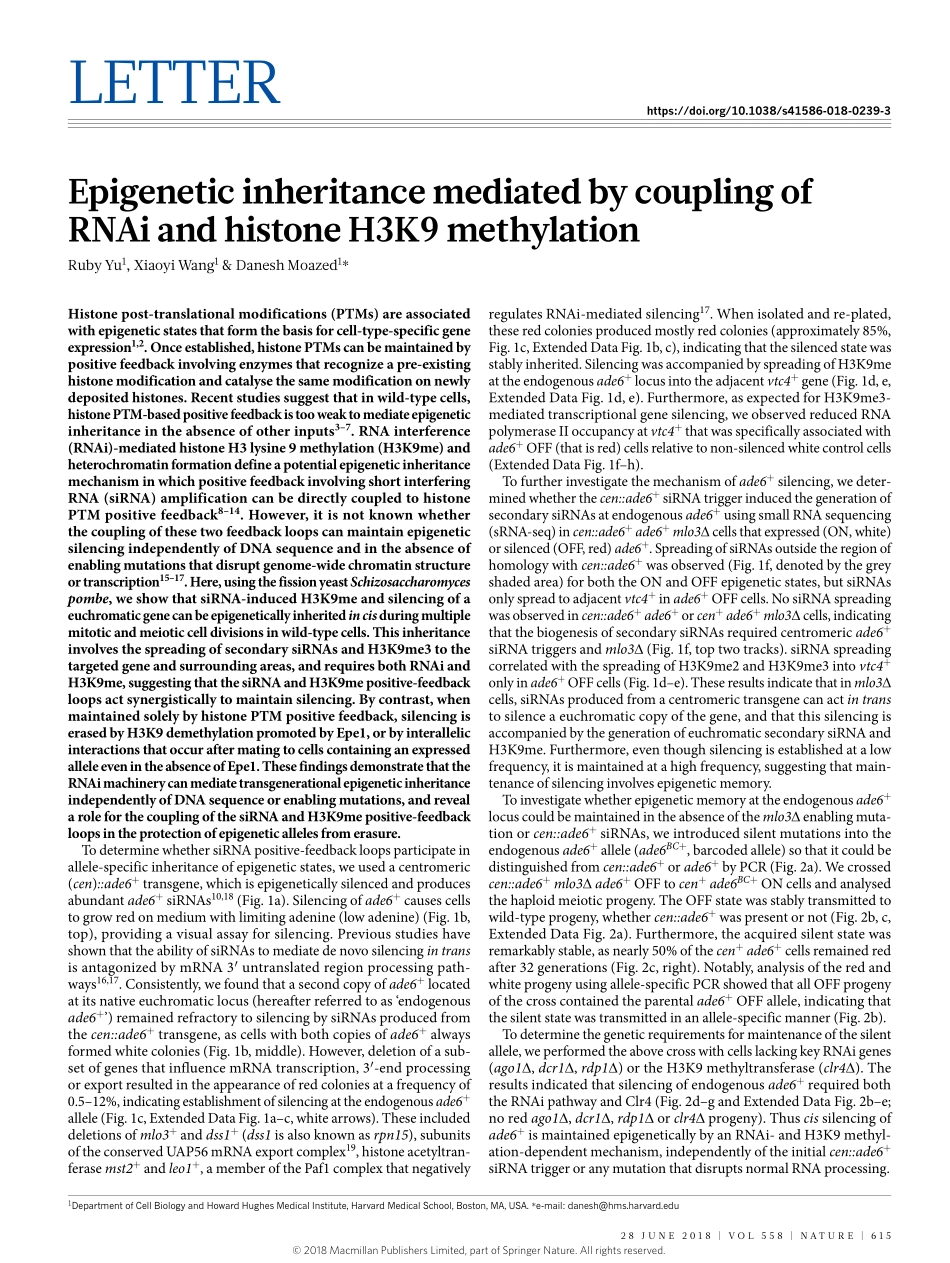 2018-Yu-Epigenetic inheritance mediated by cou.pdf_第1页