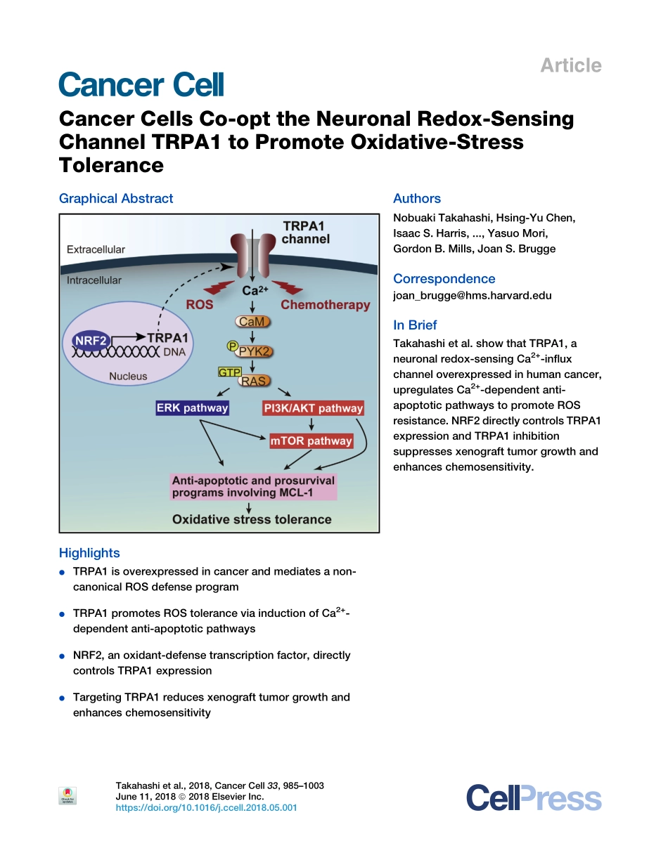 2018-Takahashi-Cancer Cells Co-opt the Neurona.pdf_第1页