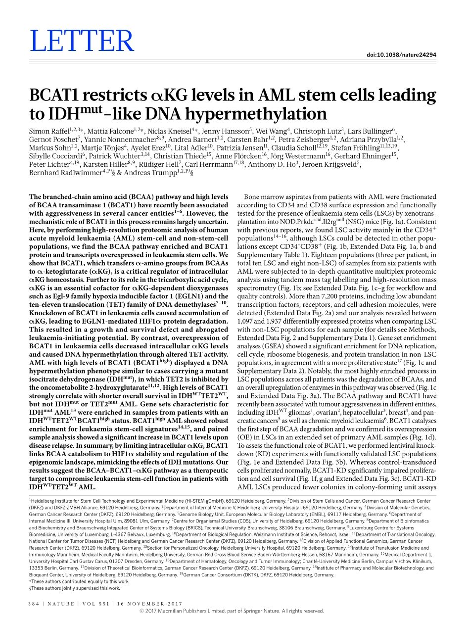 2017-Raffel-BCAT1 restricts alphaKG levels in.pdf_第1页