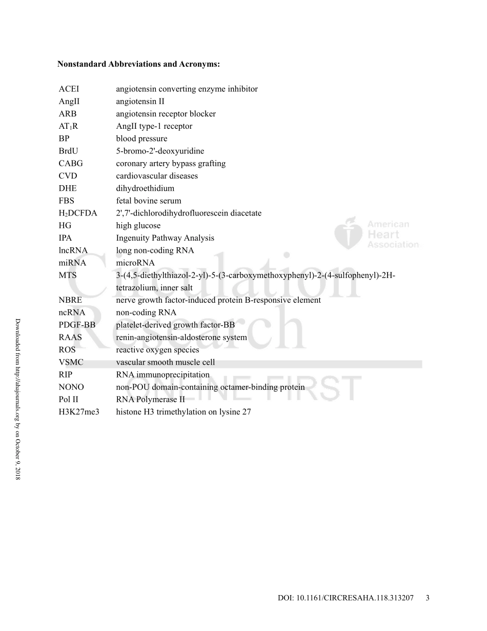 A Novel Angiotensin II Induced Long Non-Coding RNA Giver Regulates Oxidative Stress, Inflammation, and Proliferation in Vascular Smooth Muscle Cells.pdf_第3页