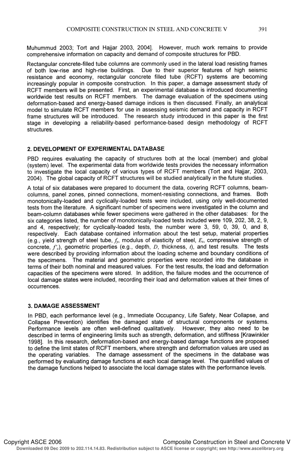 Damage assessment for performance-based design of rectangular concrete-filled steel tubes.pdf_第2页
