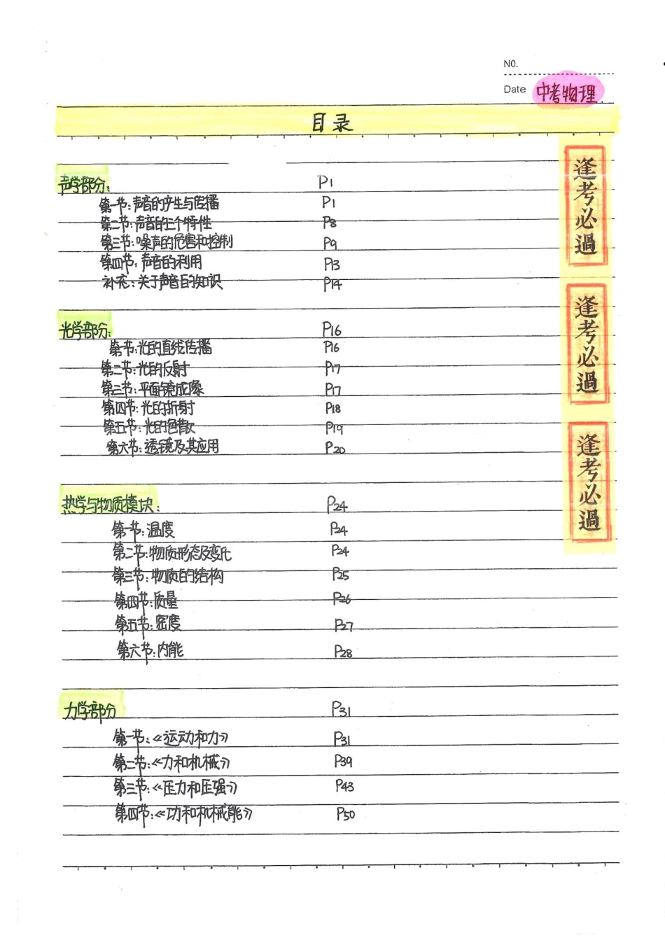 中考物理状元笔记（142页）.pdf_第3页