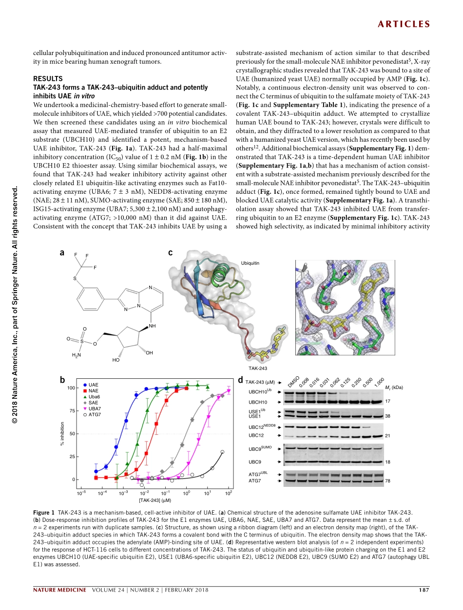 Hyer-2018-A small-molecule inhibitor of the ub.pdf_第2页