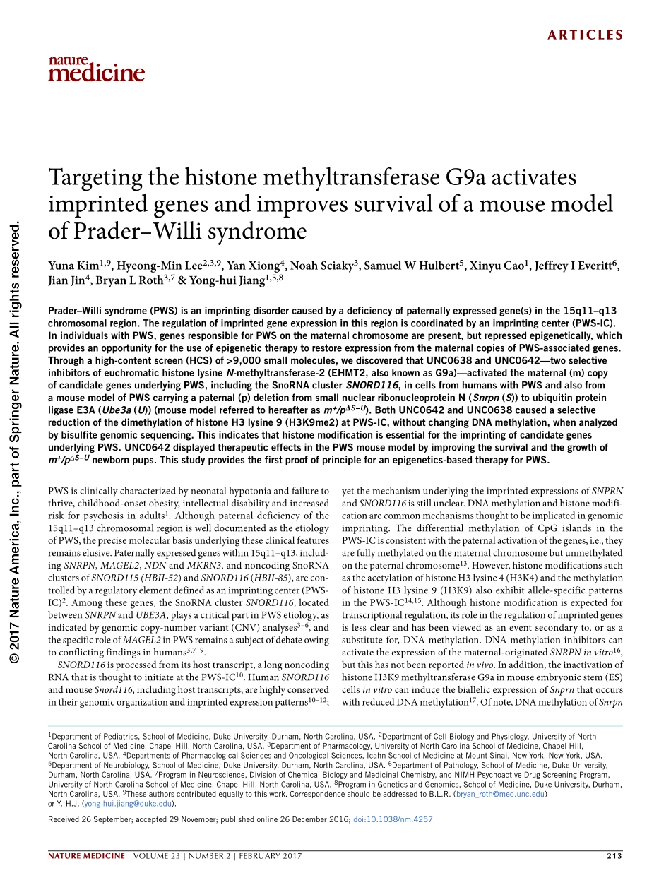 Kim-2017-Targeting the histone methyltransfera.pdf_第1页