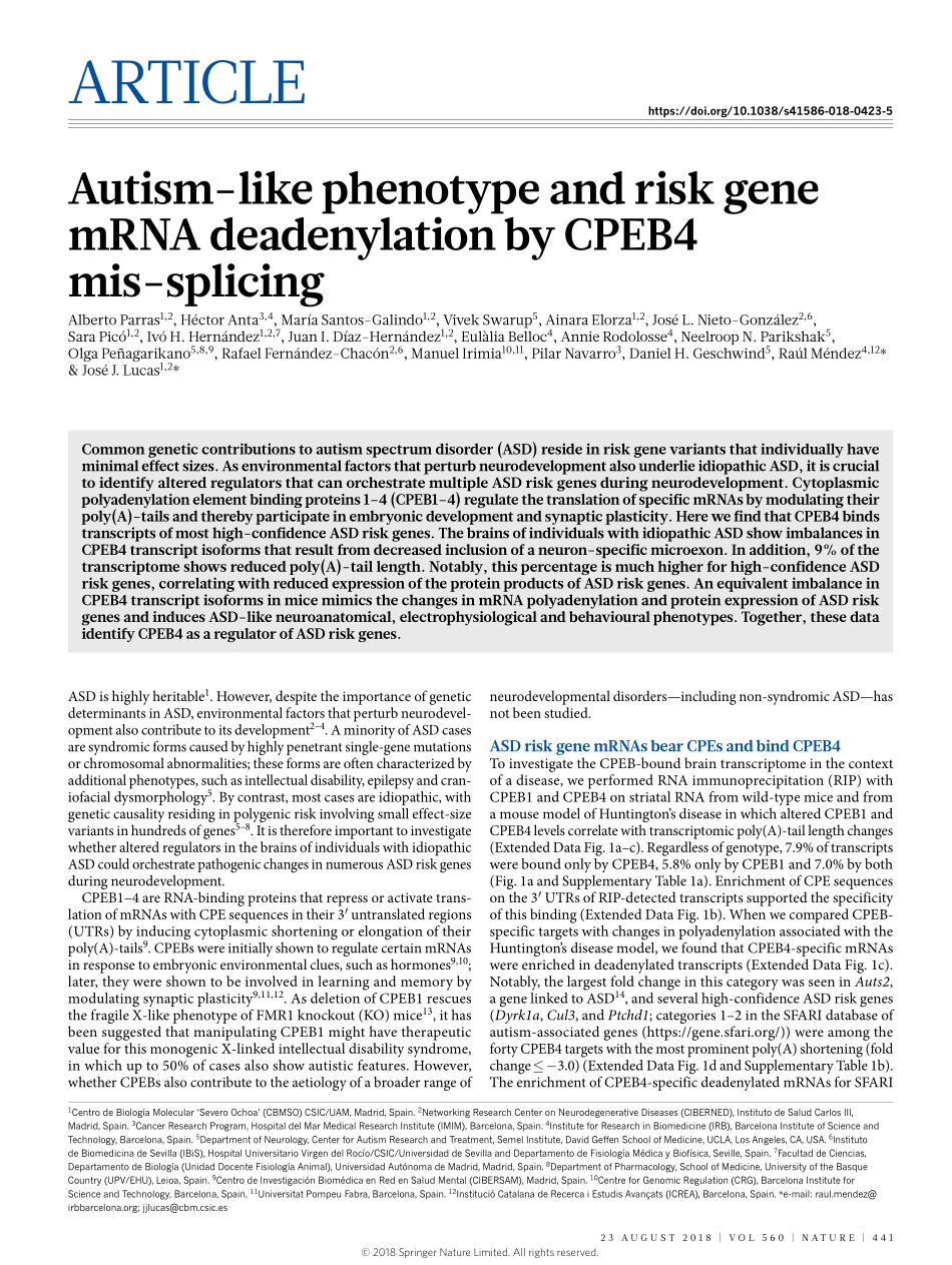 2018-Parras-Autism-like phenotype and risk gen.pdf_第1页