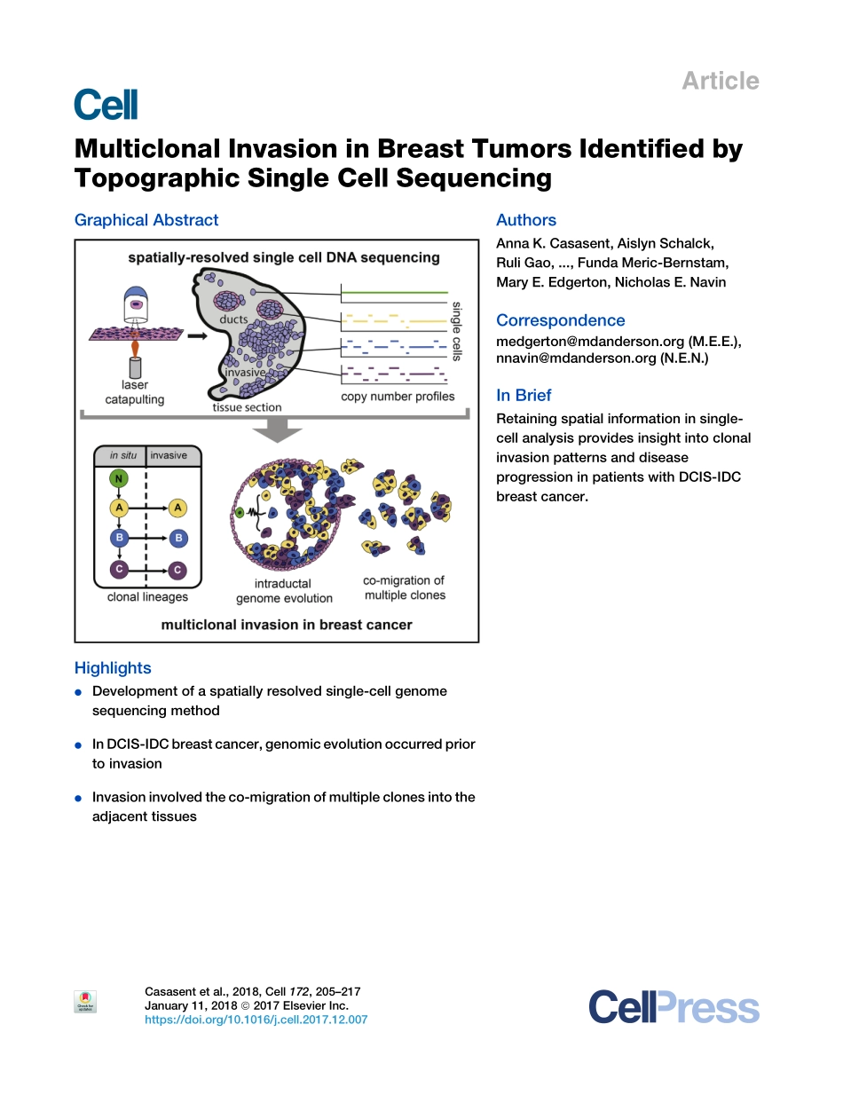 Casasent-2018-Multiclonal Invasion in Breast T.pdf_第1页