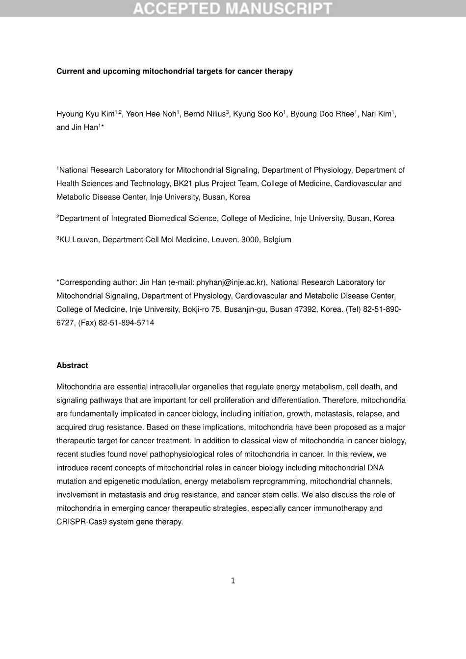Current and upcoming mitochondrial targets for cancer therapy.pdf_第2页