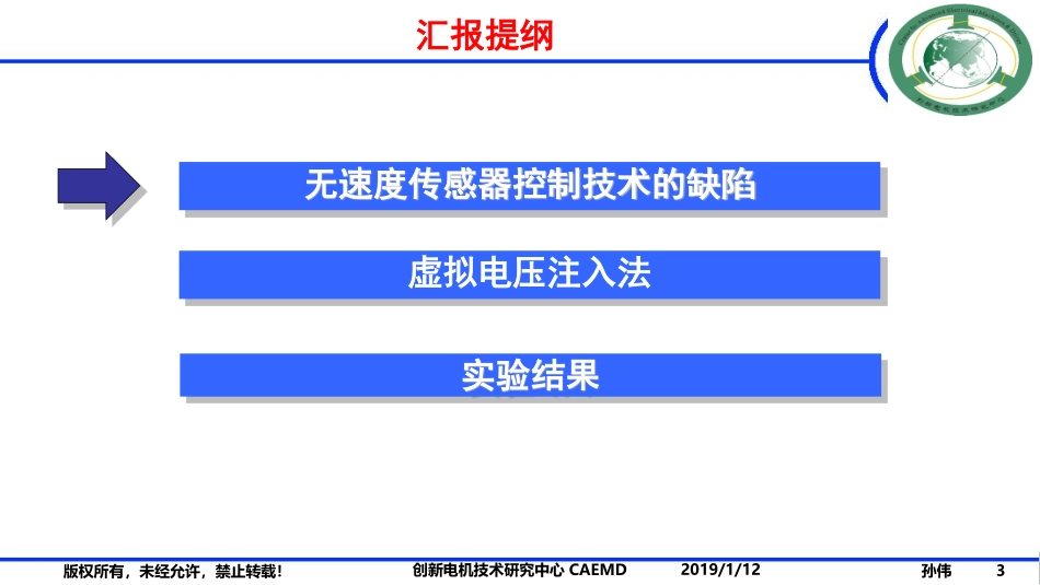 电机与电力电子分会场--孙伟--零同步转速下的感应电机无速度传感器稳定控制研究.pdf_第3页