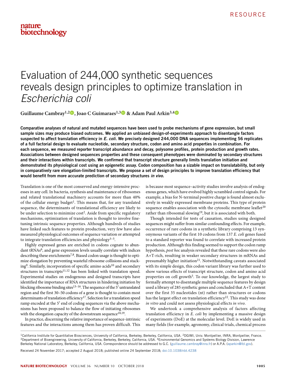 2018-Cambray-Evaluation of 244,000 synthetic s.pdf_第1页
