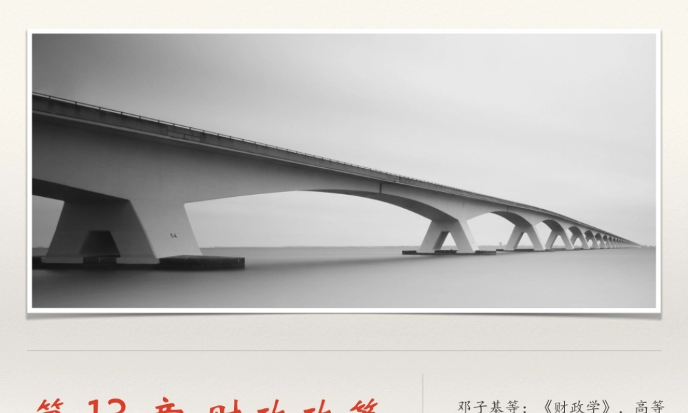 13 财政政策.ppt