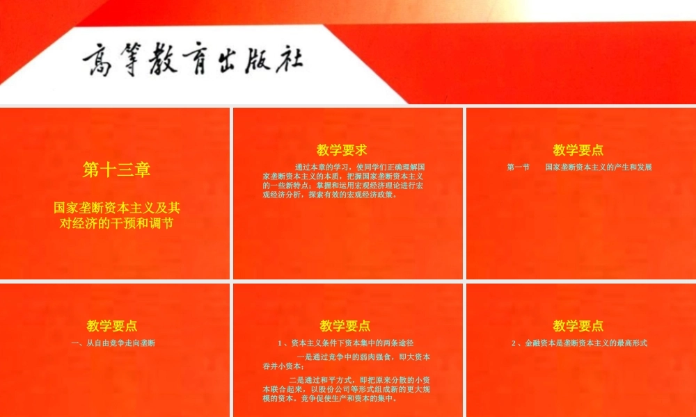 13-第十三章-国家垄断资本主义及其对经济的干预和调节.ppt