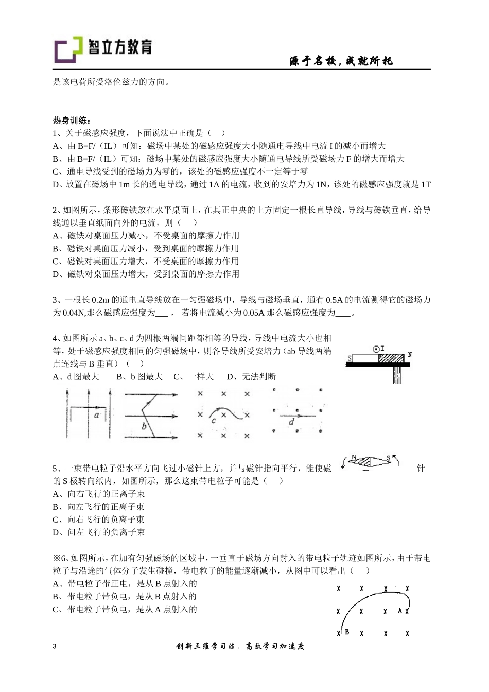 10.2-安培力 ※洛仑兹力-(姜超超）.doc_第3页