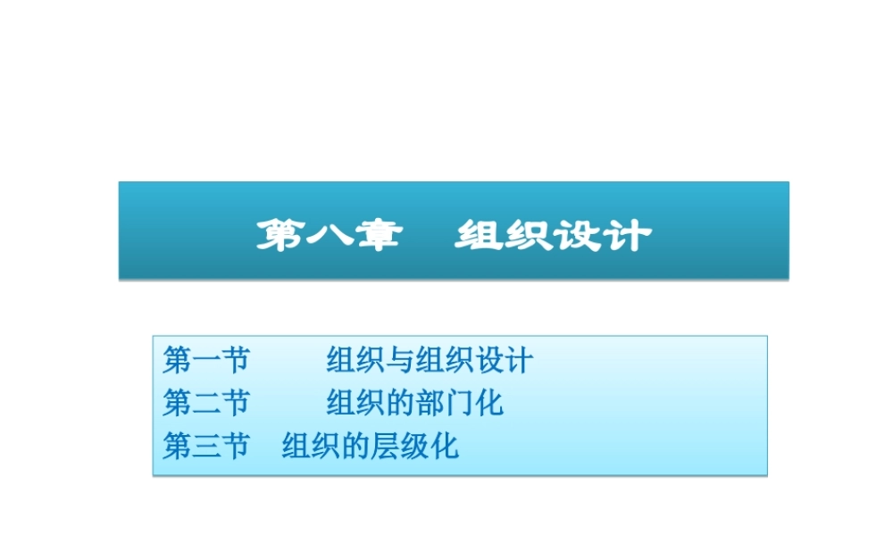 08 组织设计.ppt