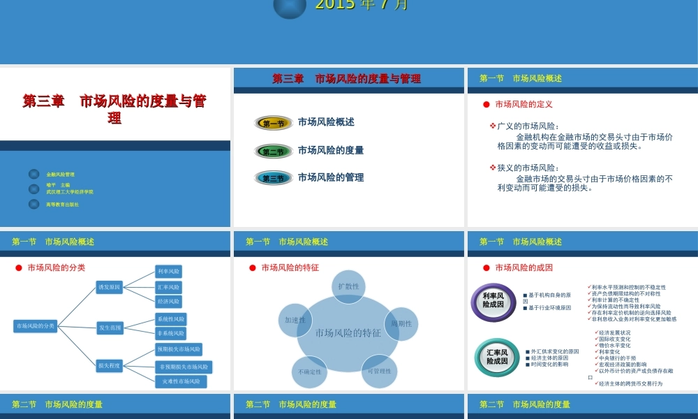 第03章市场风险的度量与管理.ppt