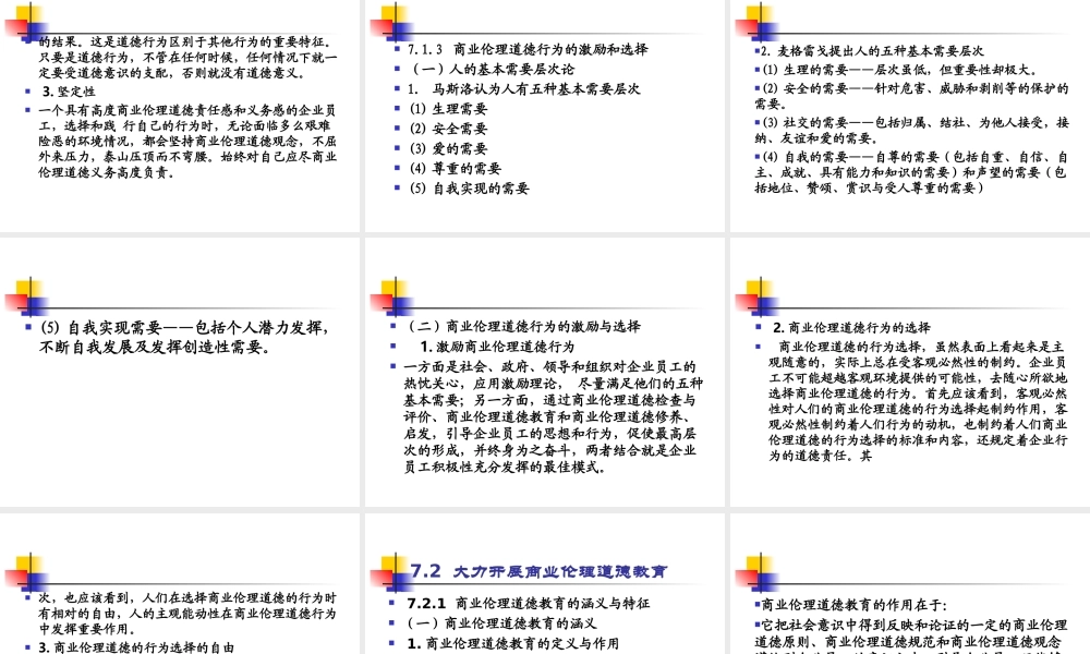 第7章 商业伦理道德实践活动.ppt