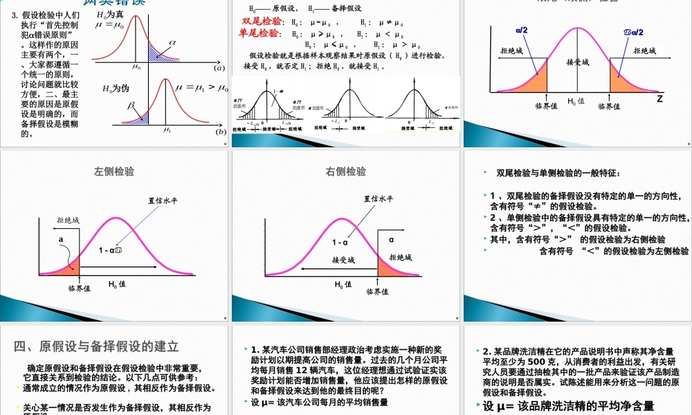 第06章 假设检验hypothesis test.ppt
