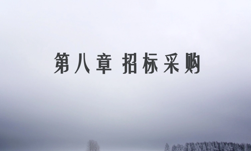 第8章 招标采购.ppt