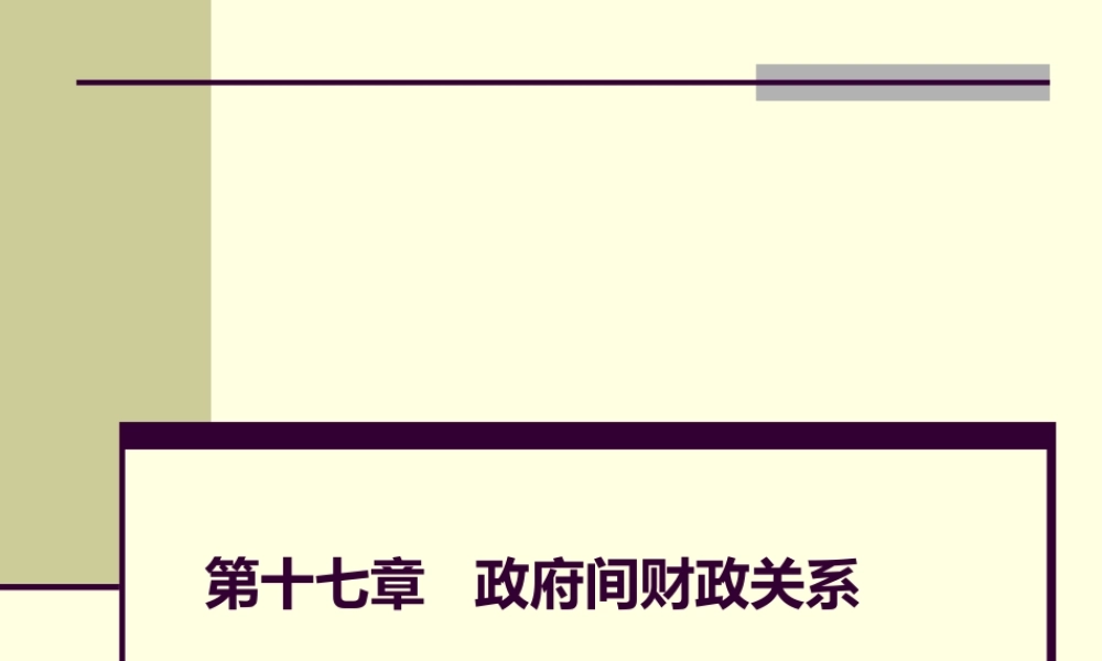 第17章 政府间财政关系.pptx