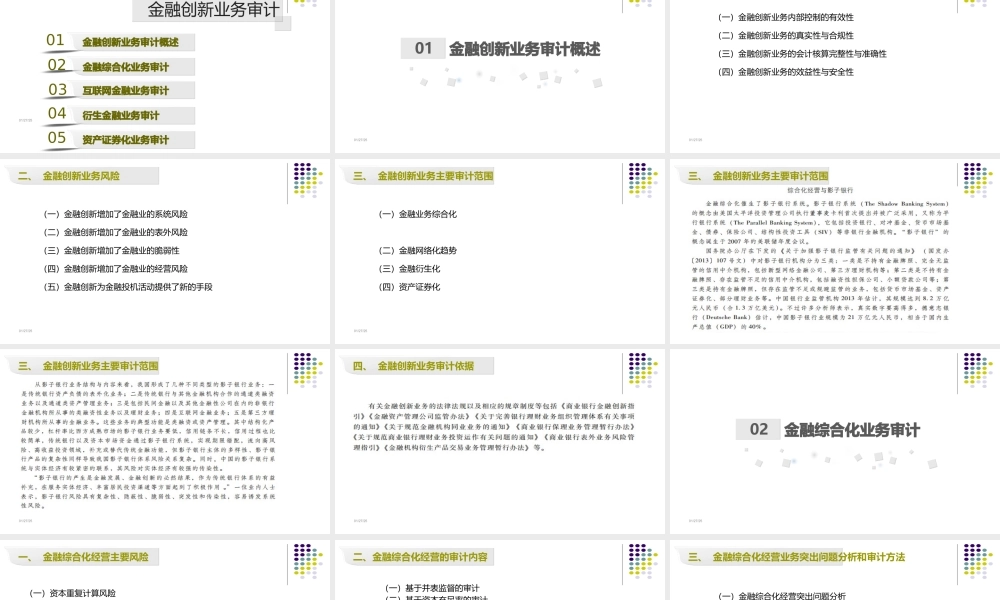 第11章 金融创新业务审计(1).ppt
