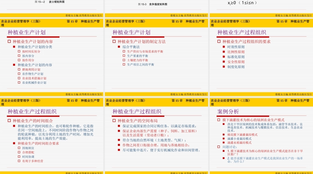 第15章 种植业生产管理.ppt