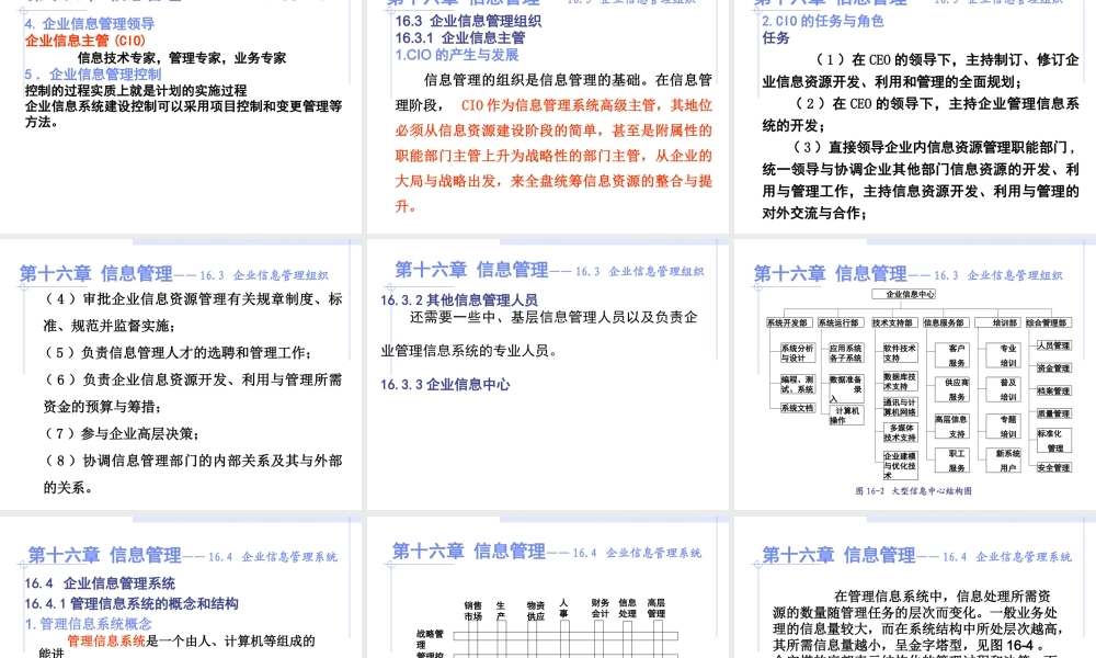 第16章 信息管理.ppt