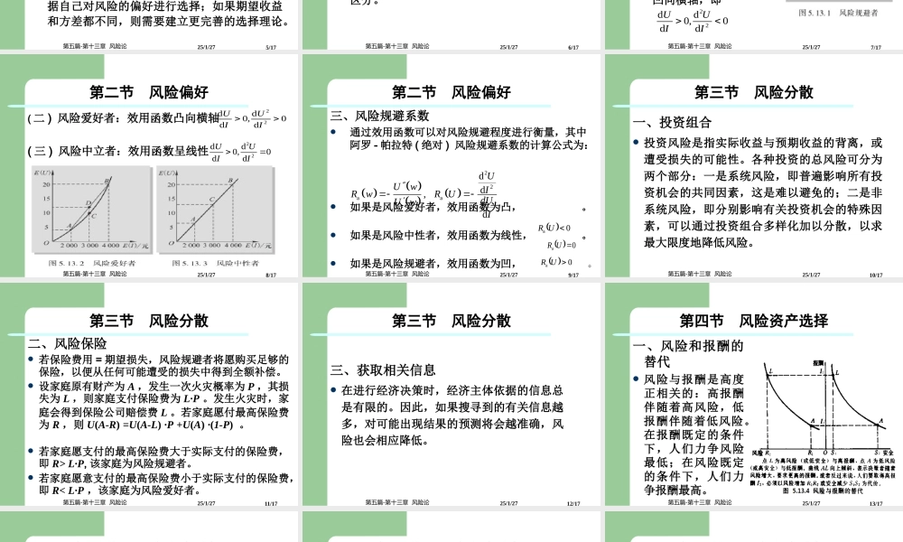 第五篇-第十三章风险论.ppt