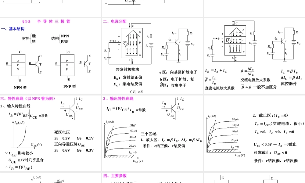 复件 稳压管和三极管.ppt