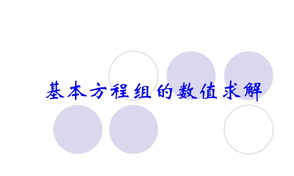 6 基本方程组的数值求解.ppt