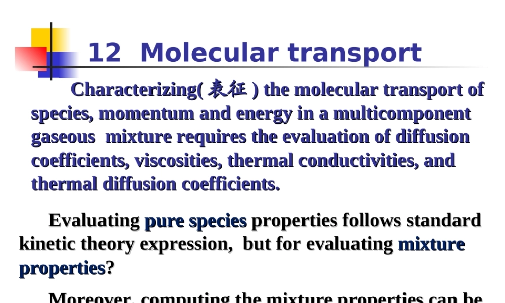 12 Molecular transport.ppt