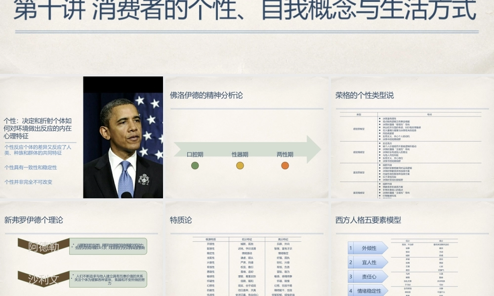 j第十章 消费者的个性、自我概念与生活方式.pptx